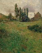 Paul Gauguin Dogs Running in a Meadow oil painting artist